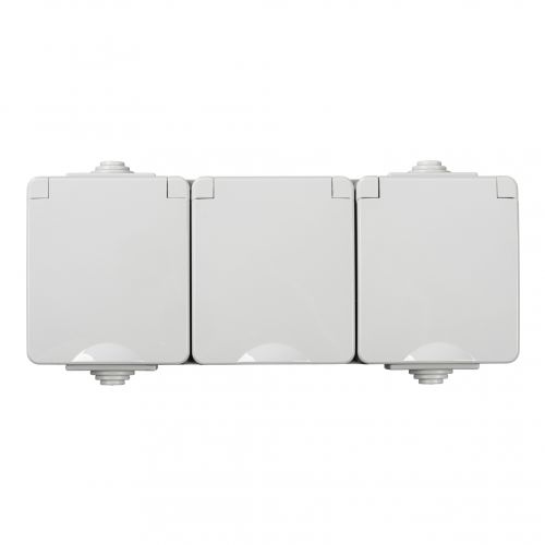 TEKNO IP65GR Gniazdo hermetyczne potrójne zasilające z ochroną styków IP65 biały KANLUX - 39225.jpg