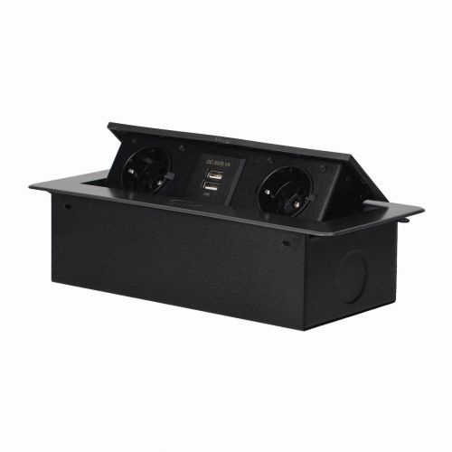 Gniazdo meblowe wpuszczane w blat z płaskim frezowanym rantem i ładowarką USB, 2x2P+Z (Schuko), 2xUS OR-AE-13109(GS)/GR ORNO - 3d890e4f19dc7da850966aeeb2e57c4c6c2d2fa3.jpg