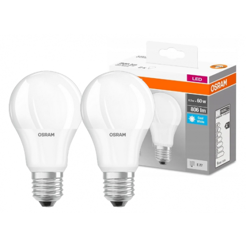 Żarówka LED /2szt./ A60 E27 8.5W=60W 806lm 4000K neutralna biel 150st OSRAM - 4058075152670.png