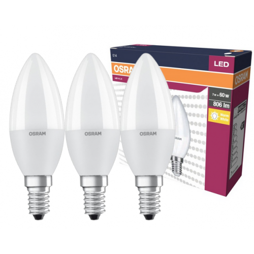 Żarówka LED /3szt./ Świeczka E14 7,5W=60W 806lm 2700K ciepła biel OSRAM - 4058075385207.png