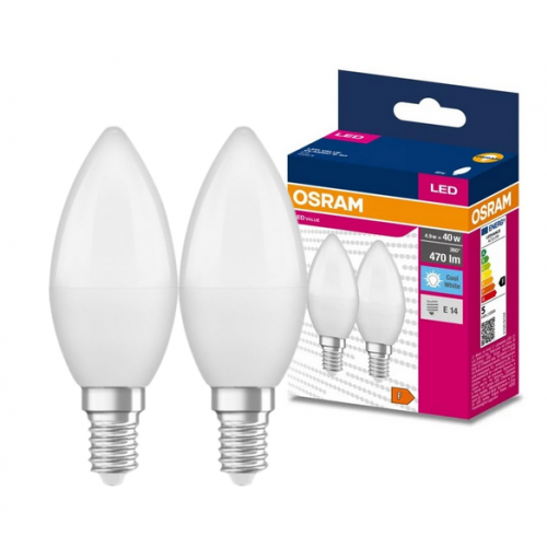 Żarówka LED /2szt./ Świeczka E14 4,9W=40W 470lm 4000K neutralna biel OSRAM - 4058075479111.png