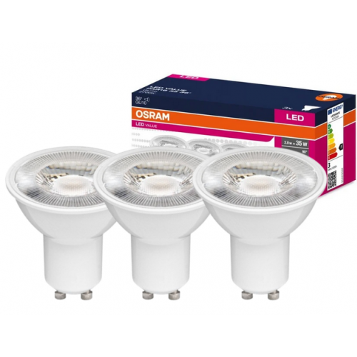 Żarówka LED /3szt./Reflektor GU10 2,8W=35W 230lm 2700K ciepła biel 36st OSRAM - 4058075497375.png
