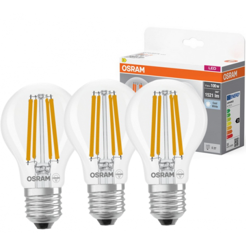 Żarówka LED /3szt./ E27 11W=100W 1521lm 4000K neutralna biel OSRAM - 4058075592391.png