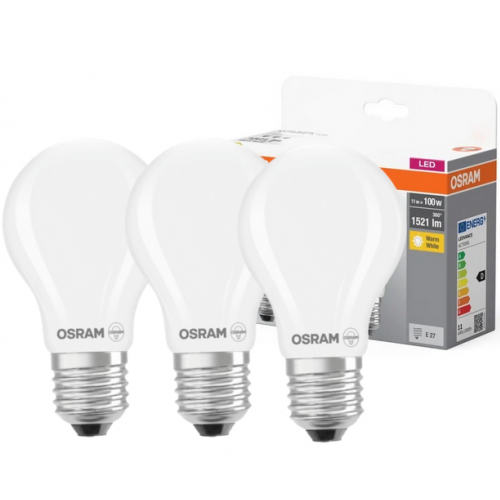 Żarówka LED /3szt./E27 11W=100W 1521lm 2700K ciepła biel OSRAM - 4058075592513.png