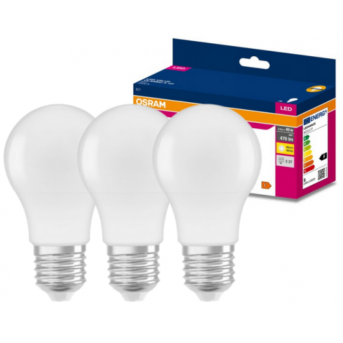 Żarówka LED /3szt./ E27 4,9W=40W 470lm 3000K ciepła biel OSRAM - 4058075628922.png