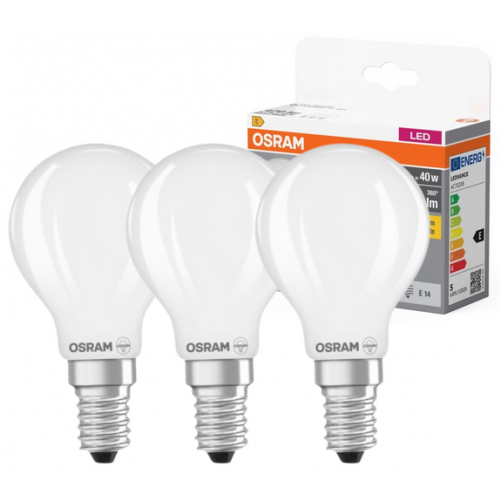 Żarówka LED /3szt./ Kulka E14 4W=40W 470lm 2700K ciepła biel OSRAM - 4058075819399.png