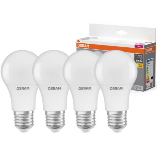 Żarówka LED /4szt./ E27 8W=60W 806lm 2700K ciepła biel OSRAM - 4058075819450.png