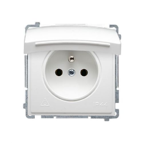 Simon Basic Gniazdo wtyczkowe z uziemieniem z przesłonami torów prądowych bryzgoszczelne IP44 16A 250V zaciski śrubowe biały BMGZ1BZ.01/11 BMGZ1Bz.01/11 KONTAKT - 487eac840a02554ef8cc24139d712f7627ff5131.jpg