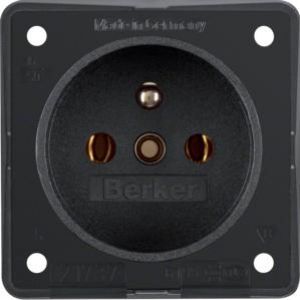 Integro Flow Gniazdo z uziemieniem z podwyższona ochroną styków, czarny, mat - 532a076bb28b106da0a20d90357e7a447a65628c.jpg