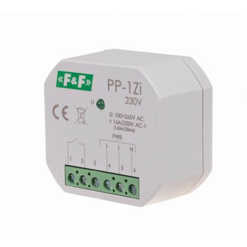 F&F Przekaźnik elektromagnetyczny 1Z 16A montaż podtynkowy,U=100-265V AC,styk:1Z 16A (160A/20ms) PP-1Z-LED-230V - 59ea9edb3ab3631b9b08ef897b982de3a0d20d12.jpg
