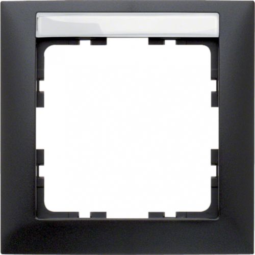 BERKER B.Kwadrat Ramka pojedyncza z polem opisowym antracyt mat 10119969 HAGER - 5dfa3ef38c60015b6c584f654545b987101caec5.jpg
