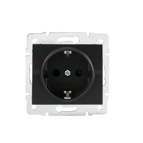 LOGI Gniazdo zasilające pojedyncze SCHUKO z ochroną styków 021240142 czarny mat 33606 KANLUX - 60b2a51e42416a2abd7a73fd6b48ee841f345ec7.jpg