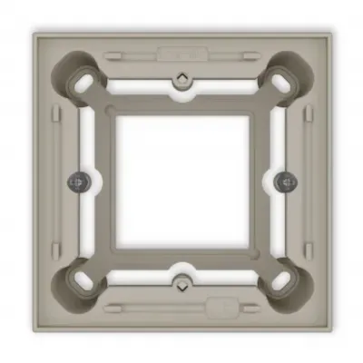 Puszka natynkowa pojedyncza kwadratowa ICON taupe 60PUK-1 KARLIK - 60puk-1.jpg.webp