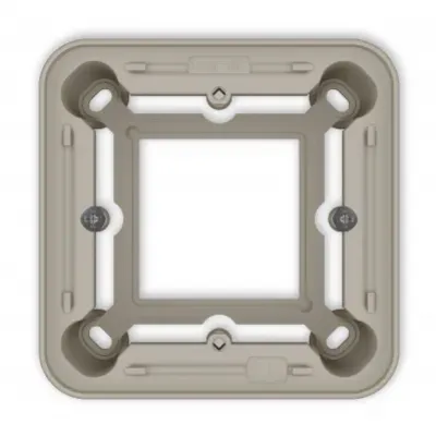 Puszka natynkowa pojedyncza zaokrąglona ICON i MINI taupe 60PUZ-1 KARLIK - 60puz-1.jpg.webp