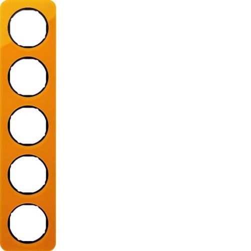 BERKER R.1 Ramka pięciokrotna akryl pomarańczowy przezroczysty/czarny 10152334 HAGER - 6a50ed0160efb6e4a08c491eba3e98a47a99d7d3.jpg
