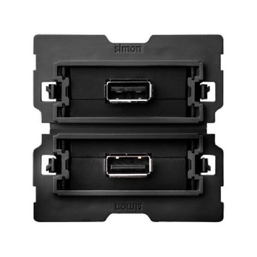 Simon 100 Gniazdo USB podwójne 2.0 typ A żeńskie (mechanizm) zaciski śrubowe 10000562-039 - 8178c6fdd569ecbdbbb24cf9e18b200a837ec505.jpg