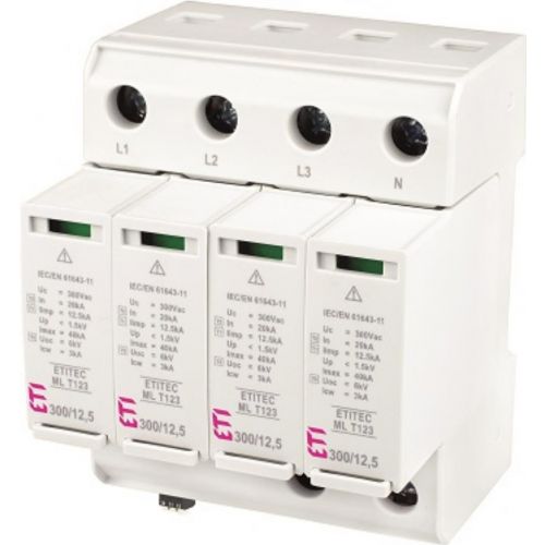 Ogranicznik przepięć T1+T2+T3 (B+C+D) ETITEC ML T123 300/12,5 3+1 RC 002440672 ETI - 82aa99bfd0ed5ac64c3868679509c999f5dc4bfe.jpg
