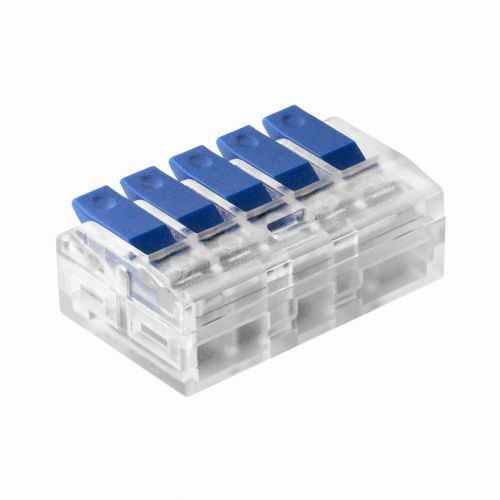 Złączka instalacyjna zaciskowa 5-przewodowa; na dowolny przewód 0,2-4mm2; IEC 450V/32A; 8 szt. - 839b029f3f4034c707c8d0fef59490896e711e80.jpg