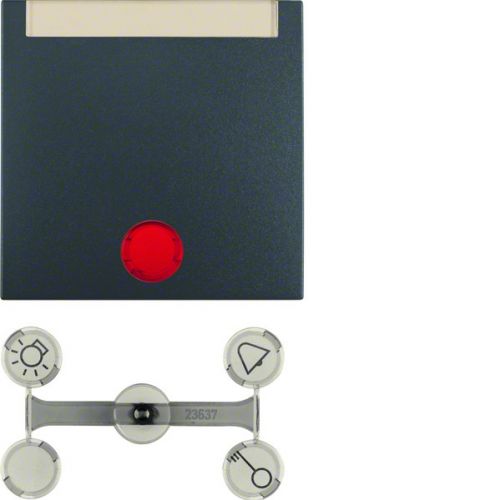 BERKER B.X Klawisz z 5 dołączonymi soczewkami i pole opisowe do łączników 1-klawiszowych antracyt mat 16281606 HAGER - 8b83917e781a74aa34f3416d36d94b149983d975.jpg