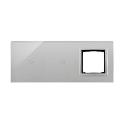 Simon 54 Touch Panel dotykowy S54 Touch 3 moduły 1 pole dotykowe + 1 pole dotykowe + 1 otwór na osprzęt S54 srebrna mgła DSTR3110/71 - 8c1e478ba23b7bf985b7867facf62effe14eec9e.jpg