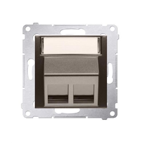 Simon 54 Pokrywa gniazd teleinformatycznych na Keystone skośna podwójna z polem opisowym . Montaż na łapki i wkręty brąz mat DKP2S.01/46 KONTAKT - 8d133c98fa15fad96d48c2d7fcf9ad394abc04d8.jpg