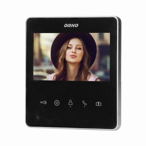 Wideo monitor bezsłuchawkowy, kolorowy, LCD 4,3 cal do zestawu z serii NAOS, otwieranie bramy ORNO - 9fb195b7d2608fda92fbf3d788e39e2f985783a7.jpg