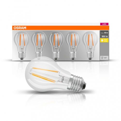 Żarówka LED /5szt./ E27 6,5W=60W 806lm 2700K ciepła biel filament OSRAM - asset-4778142.jpg