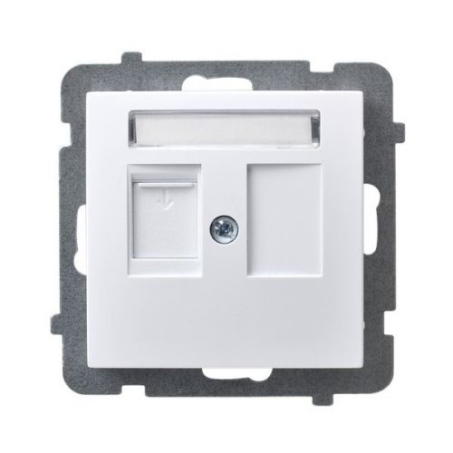 AS ANTYBAKTERYJNY Obudowa gniazda pojedynczego z przesłoną typu Keystone prosta produkt zawiera nanocząsteczki srebra kolor biały GPK-1GAP/p/00 OSPEL - cb46a4e1a9cc6869c858b1b7607d5152ea72c22b.jpg