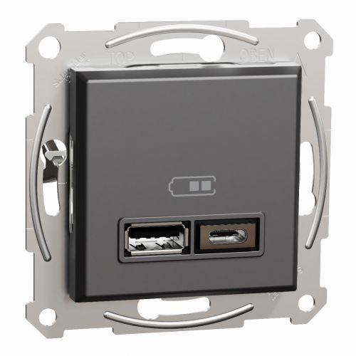Asfora ładowarka USB typu A+C 2,4A bez ramki antracyt EPH2700371 SCHNEIDER - ccf68221108c8958f75a9d01214a205be5ae0080.jpg