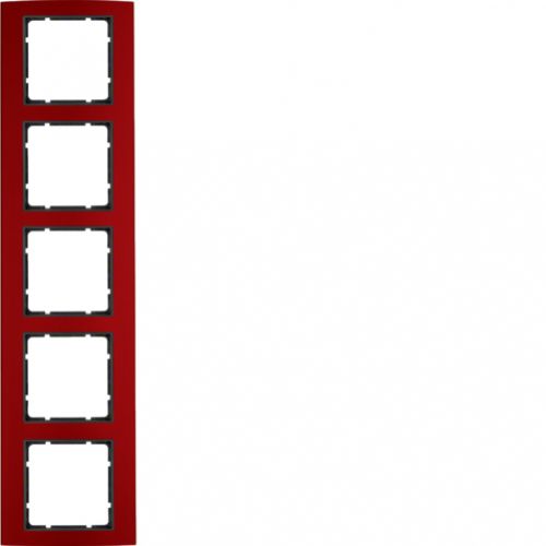 BERKER B.3 Ramka pięciokrotna aluminium czerwony/antracyt 10153012 HAGER - d63f5fd2080c41addfe23a78702e2b181b43da7f.jpg