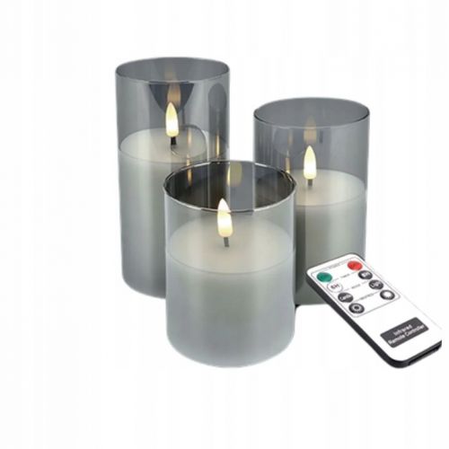 Oprawa dekoracyjna LED TRIO LED 3x0,2W ciepła biel IDEUS - dekoracyjne-szklane-swiece-ozdoba-led-z-pilotem-3-sztuki-trio-04889-ideus.jpg