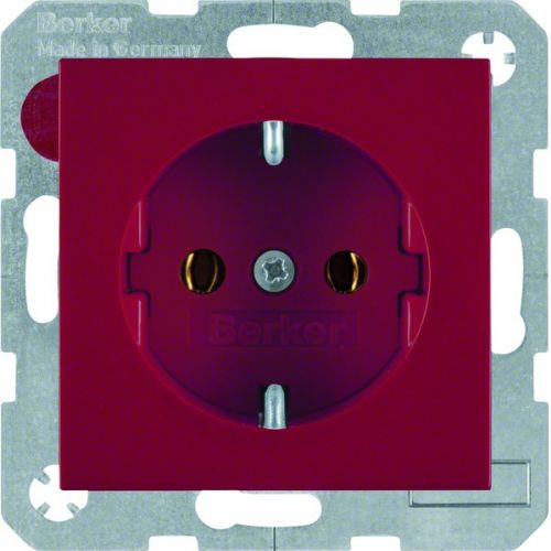 BERKER B.X/S.1 Gniazdo SCHUKO z uziemieniem samozaciski czerwony 47438912 HAGER - e2dae6fe3da77385e6de72e4a4082db9449bc1e9.jpg