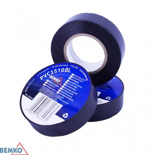 BEMKO TAŚMA IZOLACYJNA 15x10m CZARNA/BLACK E30-PVC1510BL - e30_pvc1510bl_2_bemko.jpg
