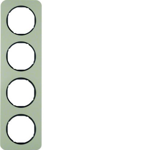 BERKER R.1 Ramka poczwórna stal szlachetna/czarny 10142104 HAGER - ecc68fa98be0a3c899787e28f97f1d1929969901.jpg