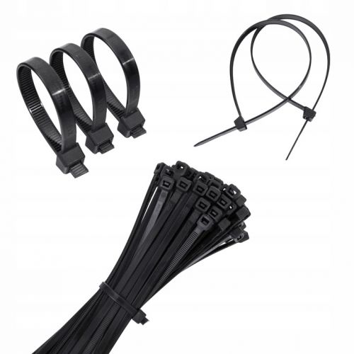 Opaska zaciskowa kablowa plastikowa poliamidowa czarna 2,5x120 100 szt. ELCAN - elcan-opaski-zaciskowe-poliamidowe-trytki-2-5x120-mm-100-szt-czarne-mocne.jpg