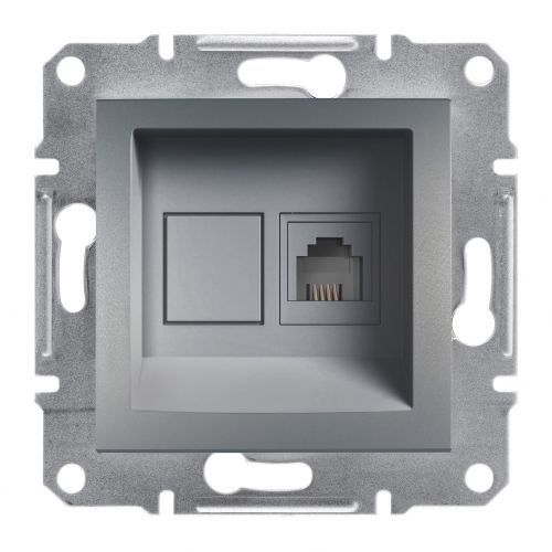 Asfora gniazdo telefoniczne RJ11 bez ramki stal EPH4100162 SCHNEIDER - eph4100162.jpg