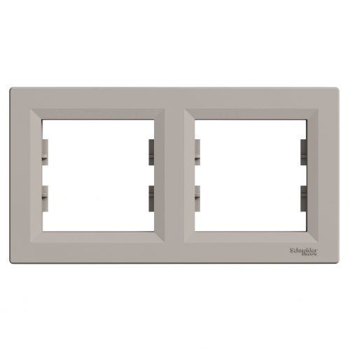 Asfora ramka podwójna 2-krotna pozioma brąz EPH5800269 SCHNEIDER - eph5800269.jpg