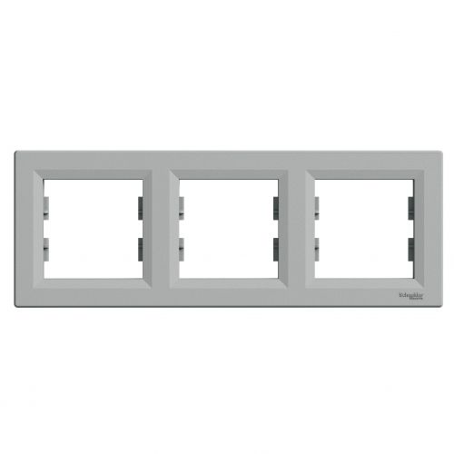 Asfora ramka potrójna 3-krotna pozioma aluminium EPH5800361 SCHNEIDER - eph5800361.jpg