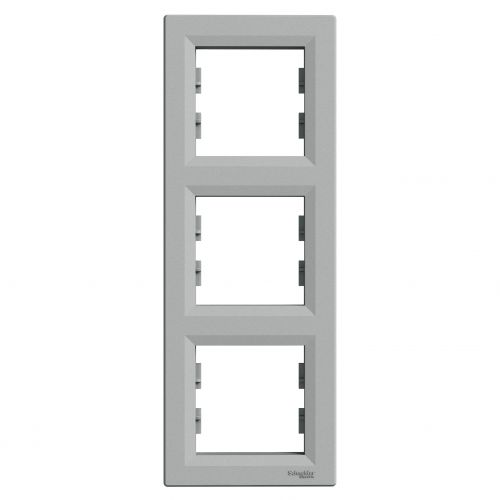 Asfora ramka potrójna 3-krotna pionowa aluminium EPH5810361 SCHNEIDER - eph5810361.jpg