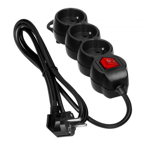 Przedłużacz potrójny listwa z wyłącznikiem płaska wtyczka kabel 1,4m 2300 W ORNO - es9b14-5908254847967-2d-0003-large.jpg