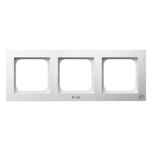 AS ANTYBAKTERYJNY Ramka potrójna do łączników IP44 produkt zawiera nanocząsteczki srebra kolor biały RH-3GA/00 OSPEL - f0ec202adb234215f127f853da9d09a6b4e308c1.jpg