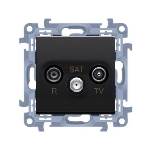 Simon 10 Gniazdo antenowe R-TV-SAT końcowe czarny mat 1x wejście: 5 MHz-24 GHz CASK.01/49 - f77a6a62461188a9e0f2487551ca5ca10e32e4d3.jpg
