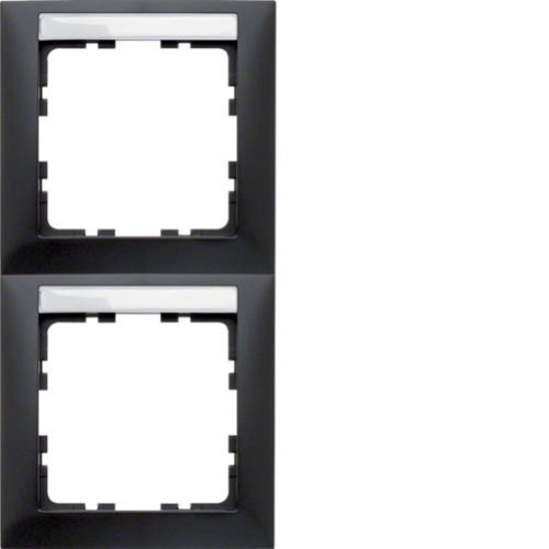 BERKER B.Kwadrat Ramka podwójna pionowa z polem opisowym antracyt mat 10129969 HAGER - fa3410f040514754df891cdefba0a51383606790.jpg