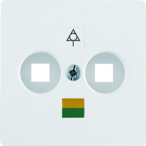 BERKER Q.1/Q.3 Płytka czołowa do gniazda wyrównania potencjału podwójnego biały 14031909 HAGER - fe923620646935437a97ea7f3c92ad3730d18f98.jpg