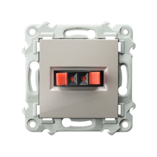 SZAFIR Gniazdo głośnikowe pojedyncze kolor kaszmirowy beż GG-1Z/m/83 OSPEL - gg_1z_m_83.jpg