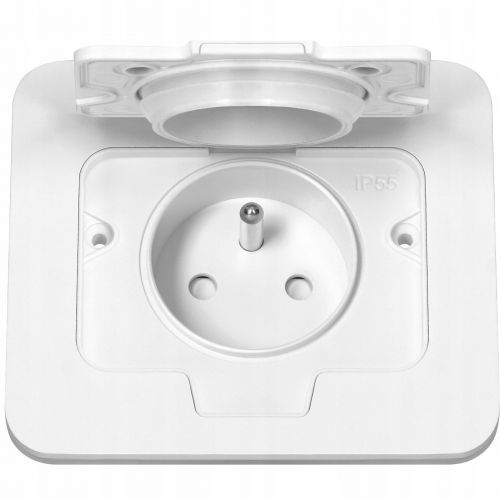 Hermetyczne gniazdo elektryczne prostokątne IP55 1x2P+Z(French) białe ORNO - gniazdo-hermetyczne-podtynkowe-gniazdko-elektryczne-z-klapka-ip55-biale-ean-gtin-5908254849077.jpg