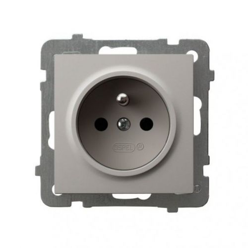 AS Gniazdo pojedyncze z uziemieniem kaszmir GP-1GZ/m/82 OSPEL - gp-1gz-m-82.jpg