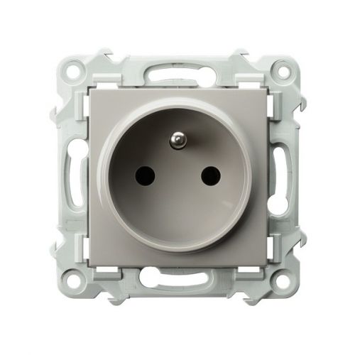 SZAFIR Gniazdo pojedyncze z uziemieniem kaszmirowy beż GP-1ZZ/m/83 OSPEL - gp_1zz_m_83.jpg