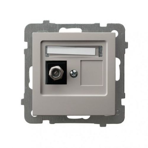 AS Gniazdo antenowe typu F pojedyncze kaszmir GPA-1GF/m/82 OSPEL - gpa-1gf-m-82.jpg