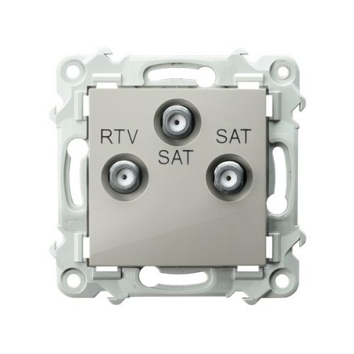 SZAFIR Gniazdo antenowe RTV-SAT z dwoma wyjściami SAT kolor kaszmirowy beż GPA-Z2S/m/83 OSPEL - gpa_z2s_m_83.jpg